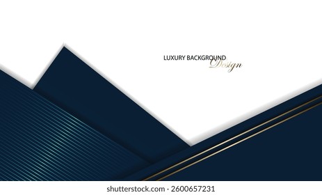 Blue Luxury background vector design. Blue and white geometric background. Modern background with blue gradation color. Suit for banner, invitation, certificate, business card, voucher.