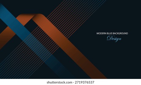 Blauer luxuriöser Hintergrund, Vektordesign. Dunkelblauer Hintergrund. Anzug für Banner, Kulisse, Visitenkarte und andere
