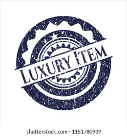 Blue Luxury Item with rubber seal texture