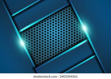 Fondo abstracto moderno de lujo azul 