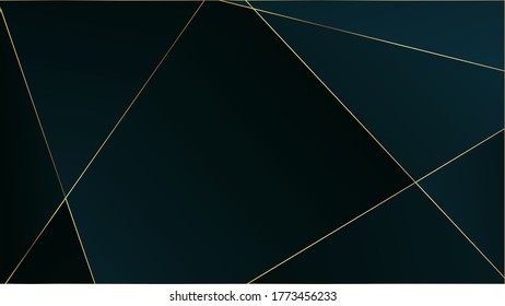 Blue Luxury Polygon Texture. Rich VIP Silver Geometric Celebration Background. Gold Lines Triangular Premium Frame. Crystal Triangle Blue Premium Wallpaper. Elegant Dark Platinum Chic Shapes Border