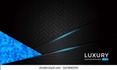 Blue Luxury premium abstract background with blue light lines isolated on textured background. Premium Vector. Eps 10