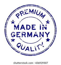 Blue made in Germany stamp