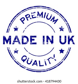 Blue made in UK stamp