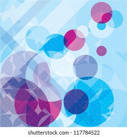blue magenta abstract geometry