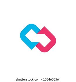 blue magenta initial letter chat logo
CD DC Logo Design Inspiration