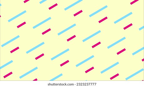 Blue and Magenta Line Rain Pattern on Yellow Background Texture Background