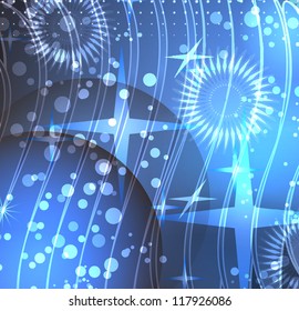 Blue magic background