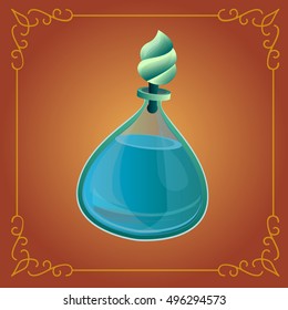 Blue magic bottle 