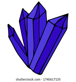 blue magic crystals with highlights