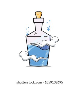 blue magic potion vector design.