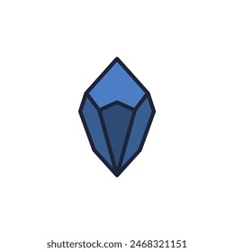 blue magical stone myth logo vector illustration template design