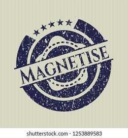 Blue Magnetise distressed rubber grunge texture seal