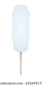 Blue maid duster. vector illustration