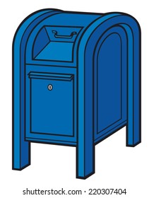 blue mail (post) box