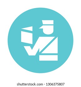 Blue Mailman Icon