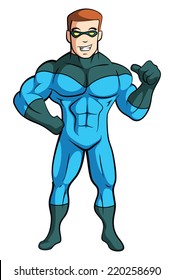 Blue Man Super Hero
