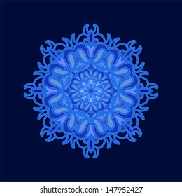 Blue mandala