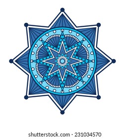 Blue mandala