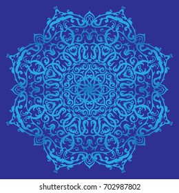 blue mandala arabic