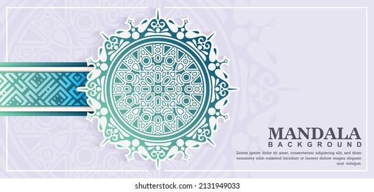 Blue Mandala Background Concept Design