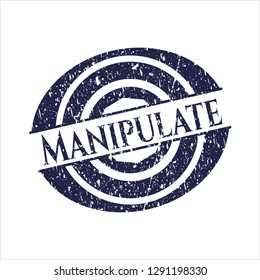Blue Manipulate distress rubber grunge seal