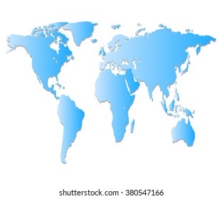 Blue map