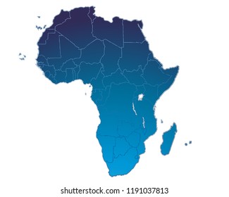 83,264 Africa map blue Images, Stock Photos & Vectors | Shutterstock