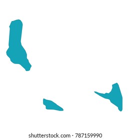 Blue map of comoros, Map of comoros. High detailed vector map - comoros, comoros map - blue pastel graphic background . Vector illustration eps 10.