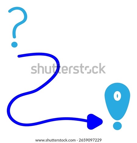 Blue map heat marker with exclamation mark icon indicating alerts, hotspots, or warning zones. Ideal for navigation apps, emergency maps, or location-based notifications.