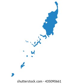 blue map of Palau