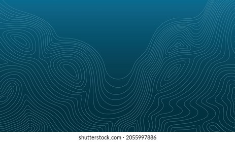 blaue Karte des Meeres auf blauem Hintergrund mit Farbverlauf-Verlauf