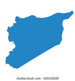 blue map Syria