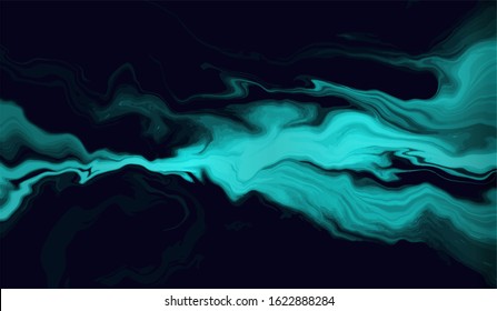 Blue marble abstract background texture.  Indigo ocean blue marbling  with natural luxury style swirls of marble and cyan powder.