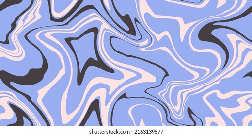 Blue Marble Acrylic Swirl Seamless Pattern, Water Texture, Watercolor Marble Background. 