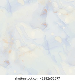Blue Marble Background. Foil Ink Paint. Bronze Alcohol Ink Repeat. Foil Seamless Watercolor. Vector Elegant Background. Gold Vector Ink Marble. Golden Watercolor Canvas. Modern Seamless Art Painting