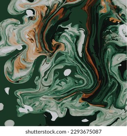 Blue Marble and gold abstract background vector. Marbling wallpaper design with natural luxury style swirls of marble and gold powder.
