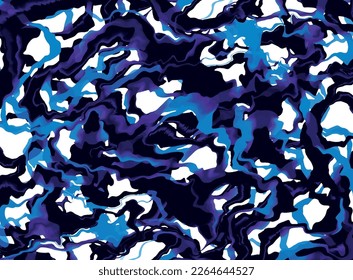 Blau-Marmor flüssige Formen Hintergrund Design-Vektorgrafik. Marmoreffekt, Vektorgrafik, Mode, Inneneinrichtung, Umhüllung, Tapete, Gewebe, Verpackung, Web, Banner, App, Tapete