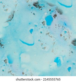 Mármol azul de tinta de alcohol. Pintura de tinta de aceite. Pintura sin vectores. Fondo de la tinta del vector de bronce. Mármol color agua de lujo. Acuarela de mármol dorado. Vector Elegante Glitter. Fondo del degradado de aceite.
