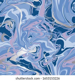 Blue marble texture seamless pattern design. Can use for print, template, fabric, presentation, textile, banner, poster, wallpaper