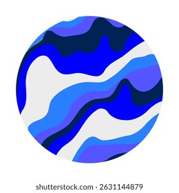 Blue Marble Texture Vector Design