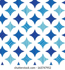 Blue marble tiles seamless pattern background