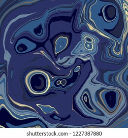 Blue marble. Vector illustration with imitation of marble surface.