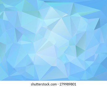 Blue marine abstract geometric rumpled triangular low poly style vector illustration graphic background