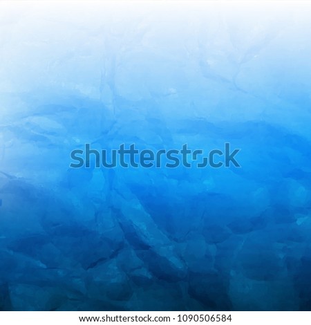 Blue Marine Background With Gradient Mesh, Vector Illustration