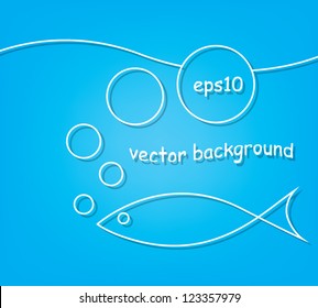 blue marine background. vector eps10