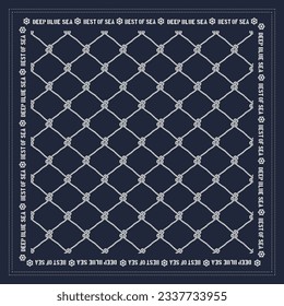 Blue-marine coole Style-Grafik für Bandana oder jedes Design