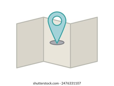 Blue marker on a plane on white background