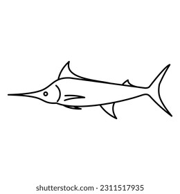 Blumarlin Decal Fish Symbol für Logos und mehr