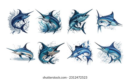 Marlin Fish Tattoo Stock Illustrations – 209 Marlin Fish Tattoo Stock  Illustrations, Vectors & Clipart - Dreamstime